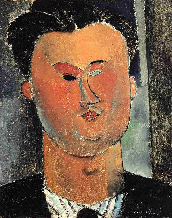 Portrait de Pierre Reverdy par Amedeo Modigliani, 1915